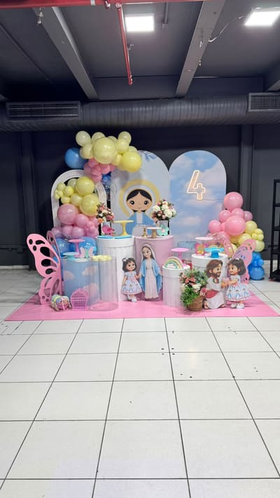 Decoração de festa infantil tema Nossa Senhora em Porto Velho
