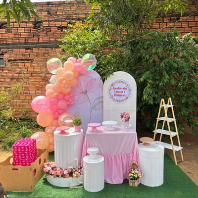Decoração de festa infantil tema Jardim encantado em Porto Velho