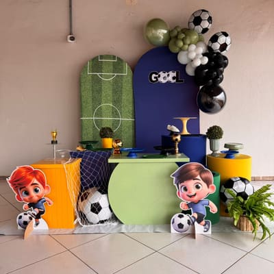 Decoração de festa infantil tema Futebol baby em Porto Velho