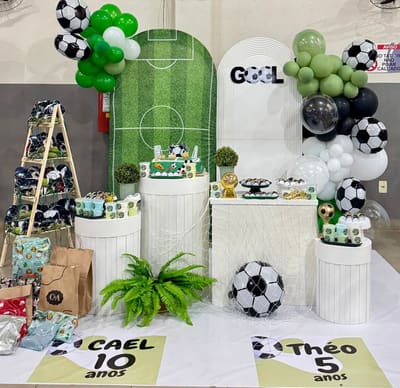 Decoração de festa infantil tema Futebol em Porto Velho