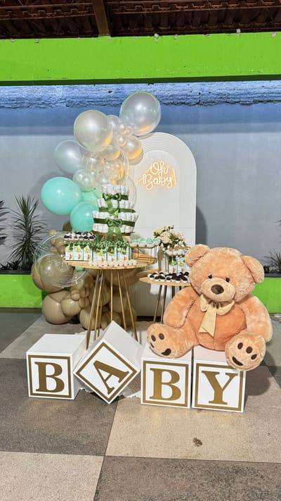 Decoração de chá de bebê tema Chá de bebê ursinhos em Porto Velho