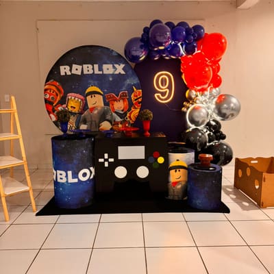Decoração de festa infantil tema Roblox em Porto Velho