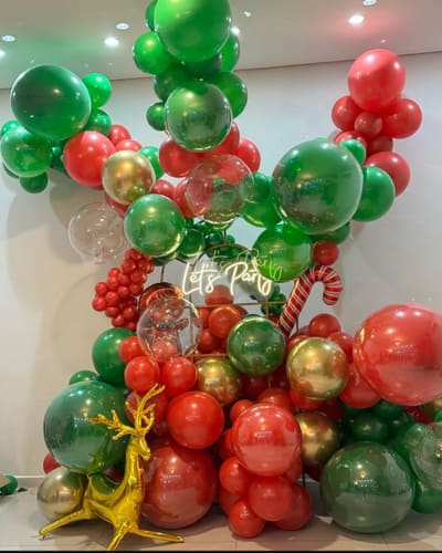 Decoração de Natal e Ano Novo tema Balões de Natal em Porto Velho