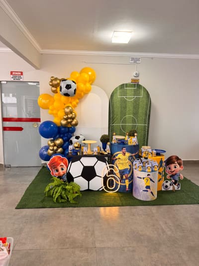 Decoração de festa infantil tema Futebol em Porto Velho