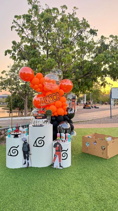 Decoração de festa infantil tema Naruto em Porto Velho