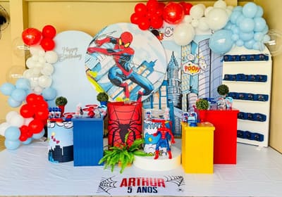 Decoração de festa infantil tema Homem-Aranha em Porto Velho