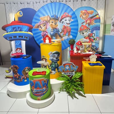 Decoração de festa infantil tema Patrulha Canina em Porto Velho